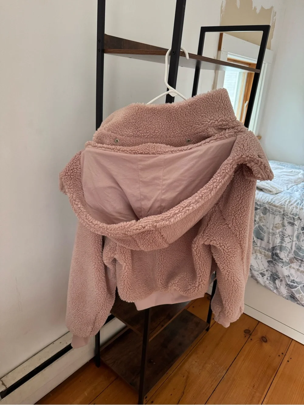 ALO Yoga Blush Pink Teddy Jacket